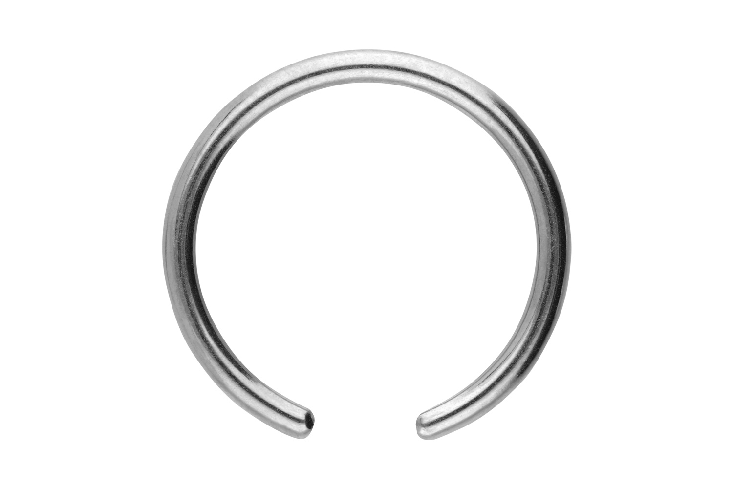 Titan Klemmkugelring Piercing ohne Kugel